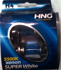 Крушки H4 XENON ефект 5500K 12V60/55W SUPER WHITE
Модел:HNGH4
Цена-18лвкт.